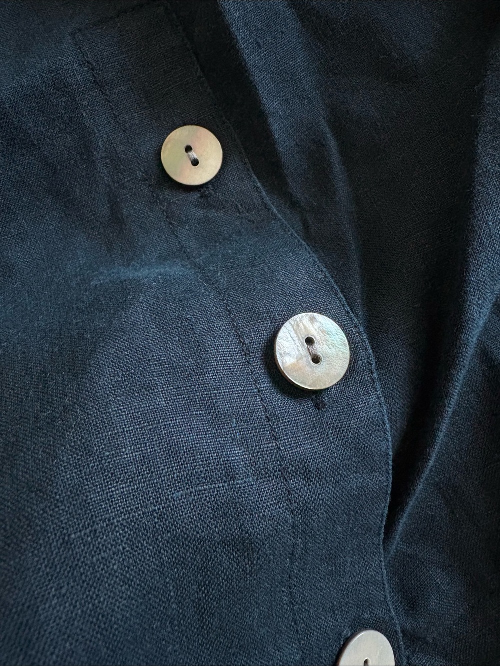 J. Jill linen shift dress in navy blue size M - Picture 4 of 5